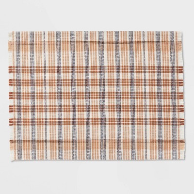 Cotton Plaid Placemat Bronze - Threshold™