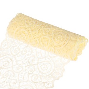 Unique Bargains Elastic Lace Fabric Ribbon Stretchy Trim Pattern for Bridal Wedding 1 Pc - 1 of 4