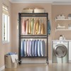 VIPEK R2 Plus 3 Tiers Portable Closets Heavy Duty Rolling Garment Rack Adjustable Clothes Rack - 3 of 4
