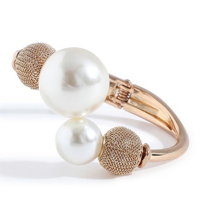 SOHI Women's Gold Ball Tipped Bracelet