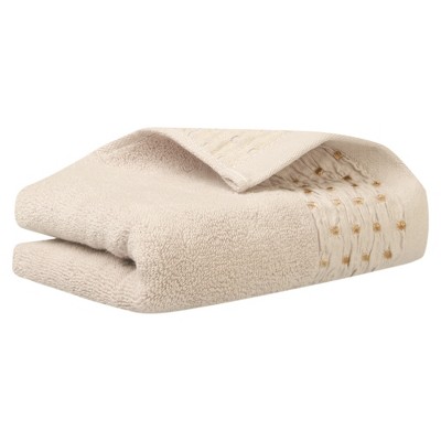 Unique Bargains Embroidery Pattern Cotton Comfortable Hand Towels for Bathroom Kitchen 14" x 30"