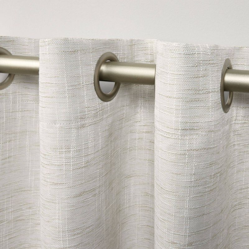 Set of 2 Burke 100% Blackout Grommet Top Curtain Panel - Exclusive Home, 4 of 11