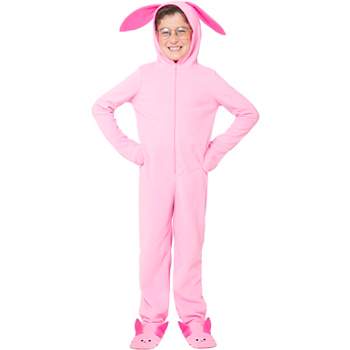 A Christmas Story Family Pajamas Ralphie Pink Bunny Matching Onesie Pink