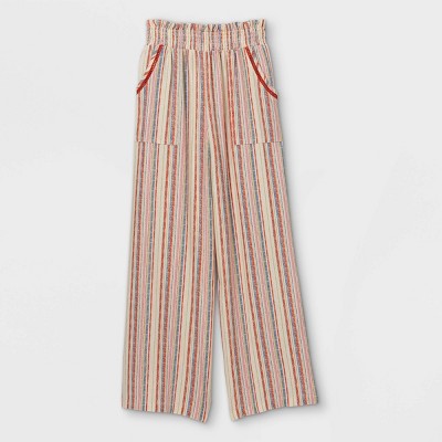 Girls' Smocked Wide Leg Pants - art class™ XS