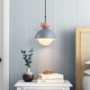 Rennnsan Terenelle 7"W 1-Light Globe Glass Modern Dimmable Pendant in Multicolored - 2 of 4