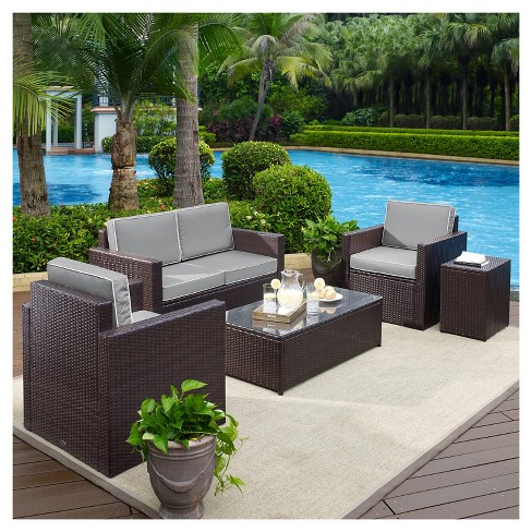 Target grey wicker store patio furniture