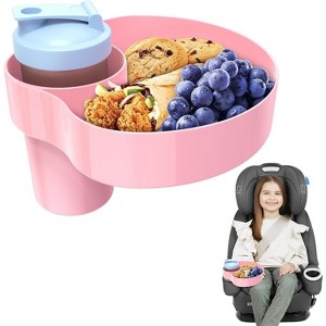 TruAIR Car Seat Snack Tray Ð Adjustable Cup Holder Travel Tray for Kids - 1 of 4