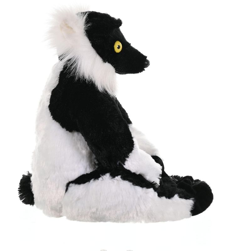 Wild Republic Cuddlekins Black & White Ruffed Lemur Stuffed Animal, 12 Inches, 4 of 6