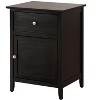 NicBex Transitional Nightstand with 1 Drawer Modern Bedside Table with Storage Space End Table for Living Room, Bedroom, Study - 2 of 4
