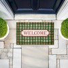 Stupell Industries Winter Plaid Cabin Welcome Printed Outdoor Door Mat, design by Tim Coffey, 18"x30" - 3 of 4