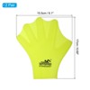 Unique Bargains Silicone Water Resistance Aquatic Gloves Yellow 2 Pairs - 2 of 4