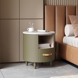 Accent Cabinet Modern with Drawer and Open Shelf for Living Room or Bedroom 19.25W - 3irtyhousy - 1 of 4