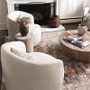 Bella Swivel Barrel Chairs Set Of 2,Armrest 360° Swivel Nursery Chai,27'' Seat Width Velvet Swivel Chair-Maison Boucle - 3 of 4