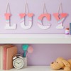 Bright Creations 26 Pieces Big Wooden Letters for Craft Projects, 6-Inch Wood Alphabet ABCs for Wall Decorations, 1/4-Inch Thick, White - 3 of 4