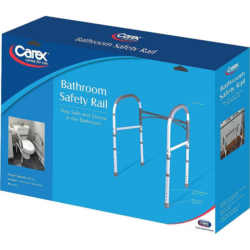 Carex Bathroom Safety Rail, 3 of 7
