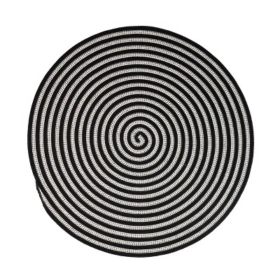 Colonial Mills Tiki Spiral Doormats - Ink Drop 50” x 50”