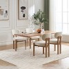 APRILSOUL32.28"Wooden Dining Chairs Set of 2, Modern Fabric Upholstered Dining Room Chair Kitchen Chairs - 3 of 4