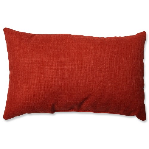 11.5"x18.5" Pure Shock Lumbar Throw Pillow Red - Pillow Perfect
