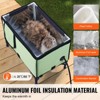 VEVOR Elevated Heated Cat House, Cuboid Kitty Shelter with Adjustable Temperature and Timer, 900D Oxford Cloth Foldable Cat Shelter , Green (Middle) - 4 of 4