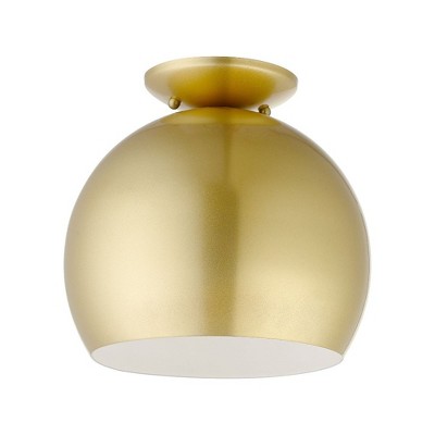 Livex Lighting Piedmont 1 - Light Semi-Flush Mount in  Soft Gold