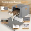 Allforpaws Cat Litter Box Hooded Stainless Steel Base - 4 of 4