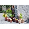 SpassWay 16" Dia Outdoor Indoor Ceramic Planter Pot Decorative Planter with Drainage Hole Patio Flower Pot - 3 of 4