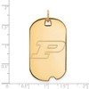 Black Bow Jewelry 14k Yellow Gold Plated Sterling Silver Purdue Boilermakers NCAA Large Pendant - 2 of 3