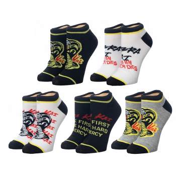 Cobra Kai Ankle Socks 5 Pack pair for Men