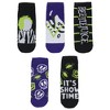 Beetlejuice It's Show Time 5 Pack No-Show Ankle Socks Multicoloured - image 3 of 4