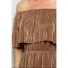 Women's Metallic Ruffle Maxi Dress - SEE AND BE SEEN - 4 of 4