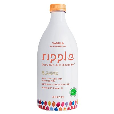 Ripple Dairy-Free Vanilla Milk - 48 fl oz