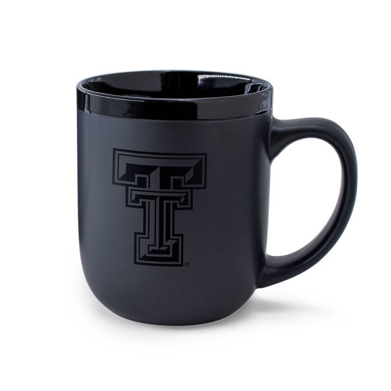 NCAA Texas Tech Red Raiders 12oz Ceramic Coffee Mug - Black, 1 of 4