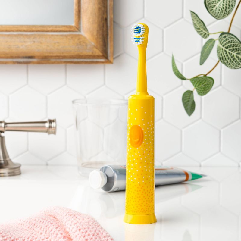 Kids&#39; Power Soft Toothbrush - Yellow - up &#38; up&#8482;, 6 of 9