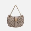 MKF Collection Solari Vegan Leather Women's Shoulder Bag Braided Chain by Mia K - 2 of 4