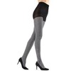 Memoi Houndstooth Rose Opaque Tights - image 4 of 4