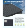 12x10 FT Outdoor Metal Storage Shed with Windows & Lockable Door – Large Garden & Utility Shed for Backyard, Patio, Poolside - 2 of 4