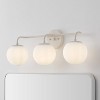JONATHAN Y Louis Parisian Globe Metal/Frosted Glass Modern Contemporary LED Vanity Light - 2 of 4
