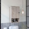 Medicine Cabinet, With Three Storage Shelves, Single Door Cabinet - 2 of 4
