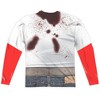 Men's Zombie Slob Front Back Print Long Sleeve Costume T-Shirt - 3 of 4