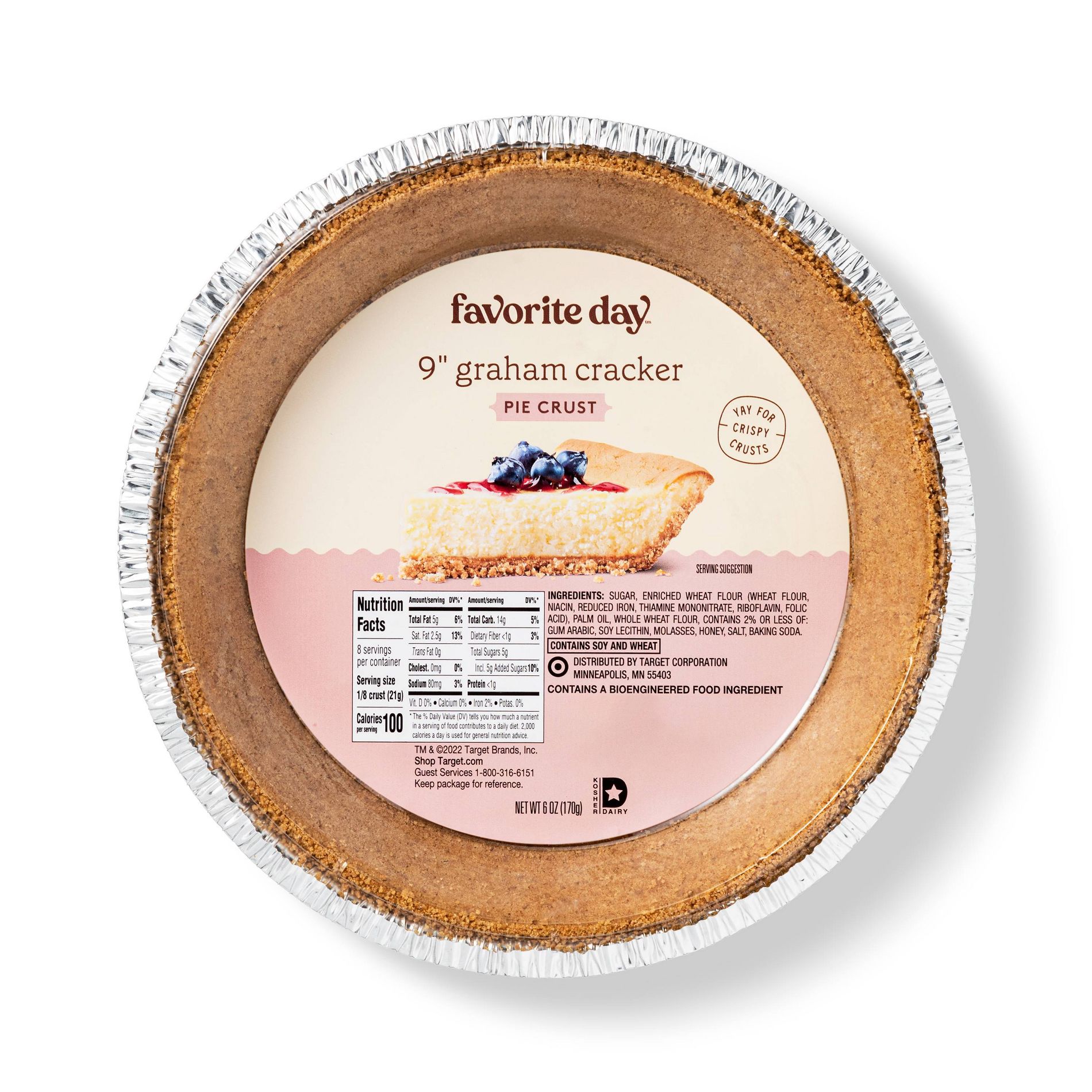 Graham Cracker Pie Crust - 6oz - Favorite Day™