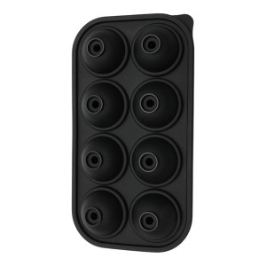 Unique Bargains Ice Tray 8-Cavity Sphere Ice Mould with Lid Round Hand Wash Only Silicone 8.86"x4.72"x1.89" 1 Pc - 1 of 3