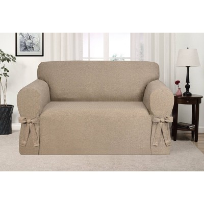 Evening Flannel Loveseat Slipcover Fawn - Kathy Ireland