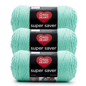 Red Heart Super Saver Yarn 3/Pack-Aruba Sea - 1 of 4