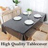 Ben&Jonah Clear 3 Gauge Vinyl Simple & Elegant Tablecloth Protector - Wipes Clean Easily - 4 of 4