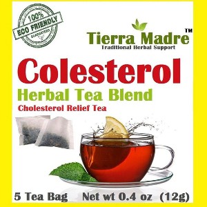 Tierra Madre Colesterol Tea Tradiconal Herbal Support - 10 Pack - 5 tea Bags / 0.2 Ounces (50 tea bags) - 1 of 1