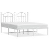 vidaXL Metal Bed Frame with Headboard White 53.1 in.x74.8 in. - 2 of 4