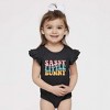 The Juniper Shop Sassy Little Bunny Baby Flutter Sleeve Bodysuit - 2 of 2