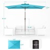 Sonkuki 10x6.5 FT Outdoor Patio Umbrella Market Table Umbrella With a Crank for Garden, Deck and Pool - 3 of 4