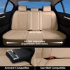 Coverado Car Seat Covers Front and Rear Faux Leather Seat Protector Accessories Universal Fit Most Vehicles - 4 of 4
