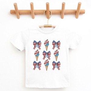 The Juniper Shop Patriotic Ice Cream Stacked Coquette Youth Short Sleeve Tee - 1 of 4